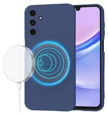 Zdjęcie produktu dla Techsuit SoftFlex MagSafe etui na Samsung Galaxy A15 4G A15 5G - granatowe