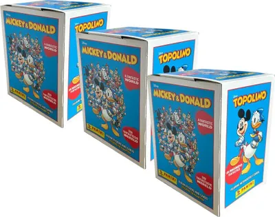 Produktbild von Micky & Donald - Eine Fantastische Welt - Sammelsticker - 3 Displays (108 Tüten)