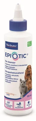 Zdjęcie produktu dla Virbac Epiotic 125ml Łagodny Płyn Do Czyszczenia Uszu Dla Psów i Kotów