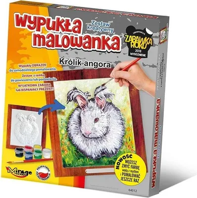 Produktbild von Wypukła malowanka Futrzak - Królik angora