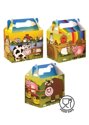Produktbild von Bauernhof-Brotdosen (3 verschiedene Designs), 6 Stück