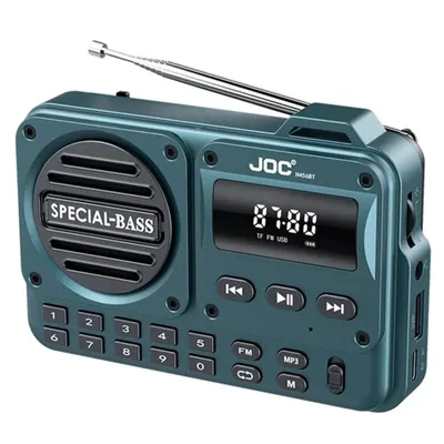 Produktbild von UKW Tragbares Digitalradio Bluetooth Lautsprecher FM Radio LCD Display 1200mah LCD Anzeige Küchenradio Akku Kompakt