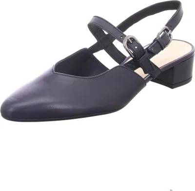 Produktbild von Gabor Damen Sling-Pumps aus echtem Leder mit spitzer Vorderkuppe und gepolsterter Lederdecksohle