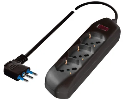 Immagine prodotto di Cavo con 3 prese multiple, colore nero