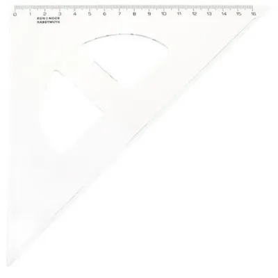 Produktbild von Linealdreieck 45/177 mit Lineal