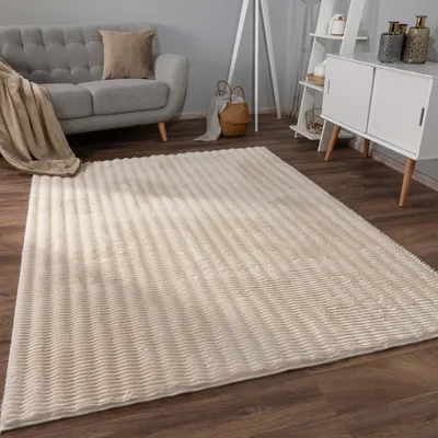 Produktbild von Teppich Bubble Wohnzimmer Schlafzimmer Hochflor Fell Geometrisches Design 3D Grösse 80x150 cm