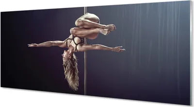 Produktbild von Glasbilder 125x50 Wandkunst Tanzen Rohr Frau