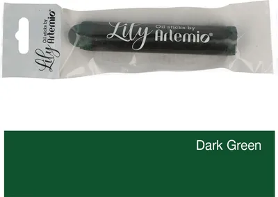 Produktbild von Ölmalerei-Stick 'Lily' - Dunkelgrün
