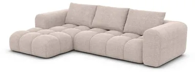 Produktbild von Samtstoff Ecksofa Casaluna L Form