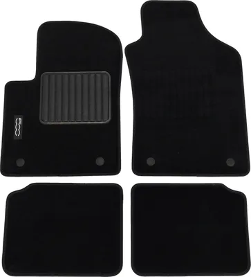 Produktbild von Original Fiat Fußmatten Velour Set 500 Logo 4-teilig 50290525