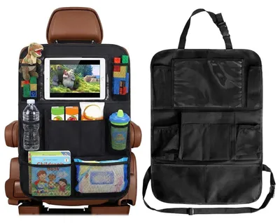 Produktbild von Autositz Organizer Kinder 2 Stück Rücksitz Organizer Schwarz 60x40 cm
