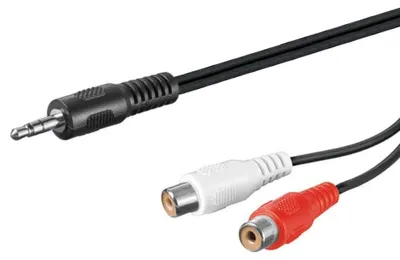 Immagine prodotto di Cavo audio PremiumCord Jack 3,5 mm-2xCINCH M/F 1,5 m