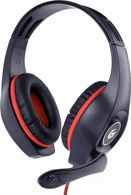 Image de GEMBIRD Gembird GHS-05-R headphones/headset Wired Head-band Gaming Black, Red