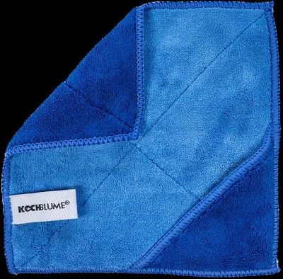 Produktbild von Kochblume Microfasertuch 18x18 cm blau-dunkelblau