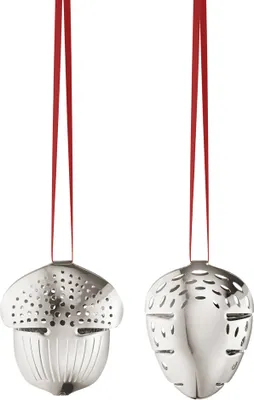 Immagine prodotto di Georg Jensen - Set di decorazioni natalizie 2018 ghianda e pigna, palladio