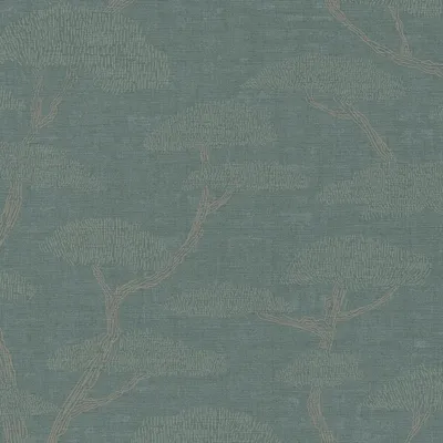 Produktbild von A.S. Creation | Nara | 387412 | Vliestapete | Bäume & Blätter | 10.05 x 0.53 m | Grün | Wohnzimmer | Flur | Büro | Küche | Wohnräume