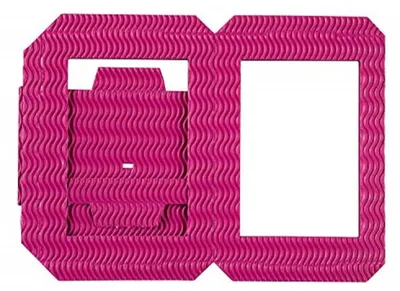 Image de Folia Lanternes brutes en carton ondulé 3D, 13,5 x 13,5 x 18 cm, rose (1 pièce)