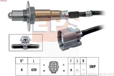 Produktbild von EPS Lambdasonde für SUBARU FORESTER (SH) Beheizt Planarsonde 650mm 1.998.223