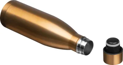 Produktbild von Vakuum Trinkflasche aus Edelstahl / 500ml / Farbe: gold