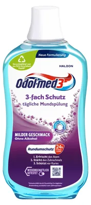 Produktbild von Odol-med3 Mundspülung 3-Fach Schutz 500ml Alkoholfrei Frischer Atem