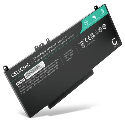 Produktbild von CELLONIC 1x Akku für Notebook Kompatibel mit Dell Latitude E5550, Latitude 15 (E5550), Latitude 5450, CHWGG - (7200mAh, 7.4V)