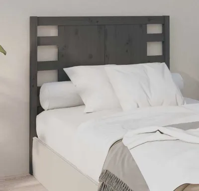 Produktbild von Kopfteil Grau 106x4x100 cm Massivholz Kiefer , Kopfteile Design 2024