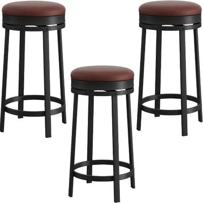 Immagine prodotto di Sgabelli da bar - Sedie da bar - Sgabelli da cucina - Sedie da pranzo - Stile industriale - Seduta girevole a 360°