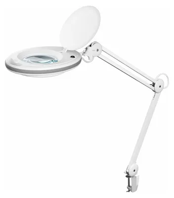Produktbild von Goobay Klemm Lupenleuchte 8W LED 1.75x Vergrößerung Glaslinse weiß