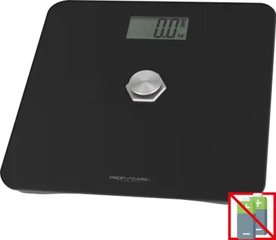 Obrázok produktu pre ProfiCare PC-PW 3112 black, Elektronická osobná váha, 180 kg, 100 g, Čierna, 5 kg, kg, lb