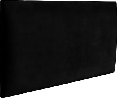 Produktbild von RAVIO Wandpaneel Wandkissen als Kopfteil für Bett 3D Wandverkleidung mit Schaumstoff Wandpolster Wanddeko (70 x 30 cm, Farbe: Schwarz - Magic Velvet 2219)