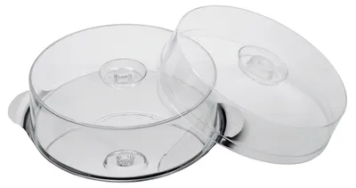 Zdjęcie produktu dla Talerz na ciasto APS z 2 kopułami 7+11cm / Ø30cm 1 szt. 00652