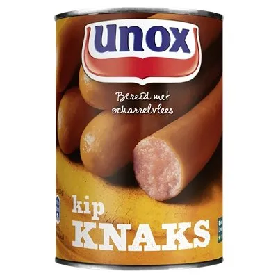 Produktbild von Unox Knakworst Knaks Würstchen Huhn 400g