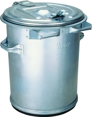 Zdjęcie produktu dla Metalowy Pojemnik Kubeł Retro Na Gorący Popiół Z Blachy Ocynkowany 70L