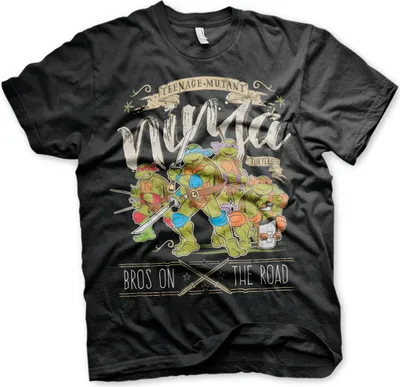 Immagine prodotto di TMNT - Maglietta Bros On The Road - Grande - Nero