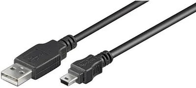 Zdjęcie produktu dla Goobay 93228, 0,15 m, USB A, Mini-USB B, USB 2.0, 0,48 Gbit/s, Czarny