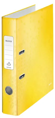 Produktbild von Leitz Ordner WOW 10060016 DIN A4 50mm Pappe gelb