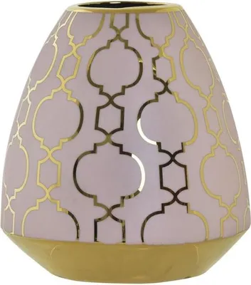 Immagine prodotto di Vaso dkd home decor in porcellana oro rosa orientale cromato 16 x 16 x 18 cm