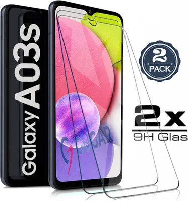 Produktbild von 2x Samsung Galaxy A03s Panzerglas Schutzglasfolie Panzerfolie Displayschutzglas Echt Glas Schutz Folie Display Glasfolie 9H - 2 Stück