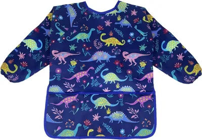 Imagen del producto de Delantales para niños, de 3 a 8 años. Delantales impermeables para niños con mangas largas y bolsillo, ideales para pintar, cocinar, comer, manualidades y otras actividades.