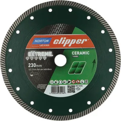 Produktbild von Norton Clipper Diamanttrennscheibe Extreme Ceramic Beton Ø 230x22,23 mm