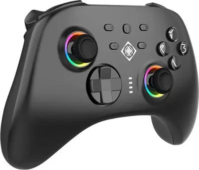 Produktbild von Deltaco Gaming GAM-184, Joystick + Motorsteuerungshebel, PC, Home button, Turbo-Taste, RGB, Kabellos, Bluetooth/USB