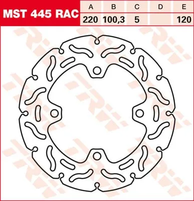 Obrázok produktu pre TRW Bremsscheibe "MST445RAC"