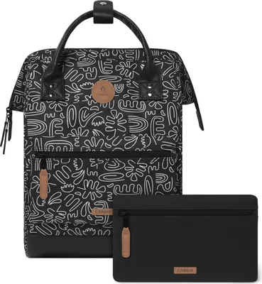 Produktbild von CABAIA Freizeitrucksack Rucksack mit Laptopfach Adventurer All Over Backpack 18L Amiens schwarz