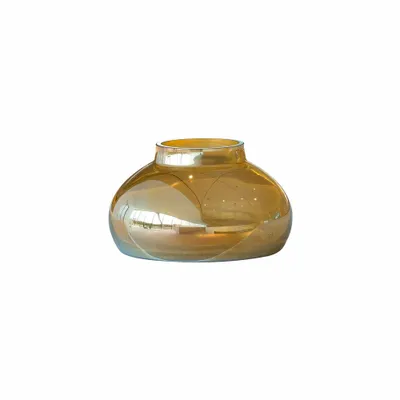 Produktbild von LEONARDO Poesia, Vase mit runder Form, Glas, Gold, Tisch, Drinnen, 90 mm