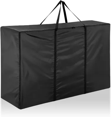 Obrázok produktu pre Záhradné úložné vrece 180x60x80 cm, 420D oxford tkanina, so zipsom, čierne, pre záhradné vankúše