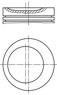 Produktbild von MAHLE 081 21 00 Kolben für BMW 3 Limousine (E36) 3 Limousine (E30) 3 Coupe (E36) 5 Limousine (E34) 3 Cabrio (E30) 3 Touring (E30)