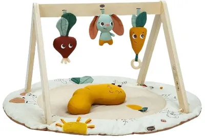 Productafbeelding van Tiny Love Luxe Ontwikkelingsmat, Baby-activiteitendeken, geschikt vanaf 0 maanden, speelmat voor baby's, 360° activiteiten, buiklig-trainer, "Garden of Adventures" collectie