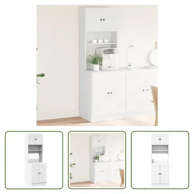 Obrázok produktu pre The Living Store Kuchynská linka biela 60x50x180 cm materiál na báze dreva