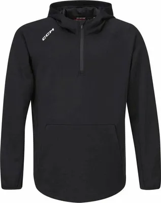 Obrázek produktu pro CCM Locker Room 1/4 Zip Black Mikina s kapucí M
