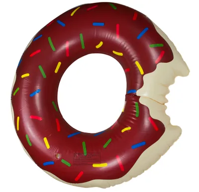 Obrázok produktu pre Nafukovací kruh Donut 110 cm hnedý